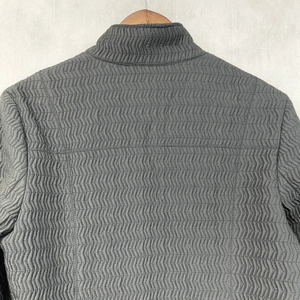 Pendleton Quilted Zip Up Jacket Women Medium Textured Coastal Heritage Elevated